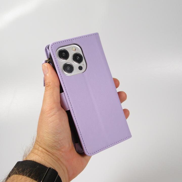 Immagine prodotto PhoneLook Custodia a portafoglio lussuosa e sofisticata con chiusura magnetica e scomparto per monete e carte. (Apple iPhone 15 Pro Max)