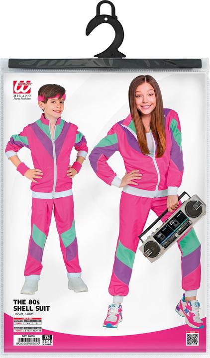 Actual product image Widmann 80s - neon tracksuit (122, 128)