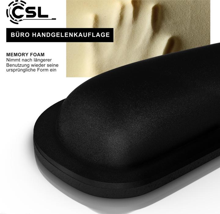 Actual product image CSL Keyboard palm rest, keyboard wrist rest, ergonomic posture, 43 cm, washable