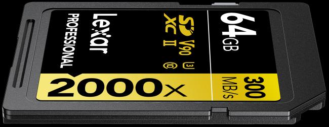 Produktbild Lexar Professional 2000x (64 GB, SDXC, U3, UHS-II)