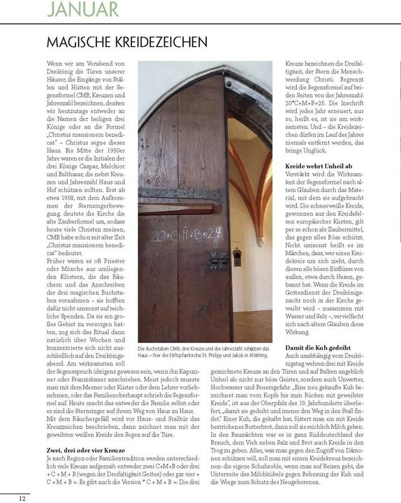 Produktbild Altbayerischer Festtags- und Brauchtumskalender 2025 (Deutsch)