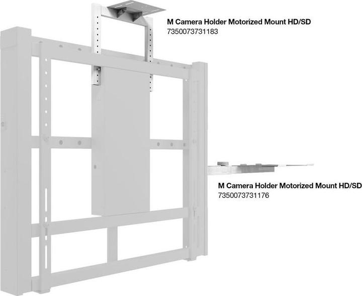 Actual product image Multibrackets AV console to electric wall mount, metal