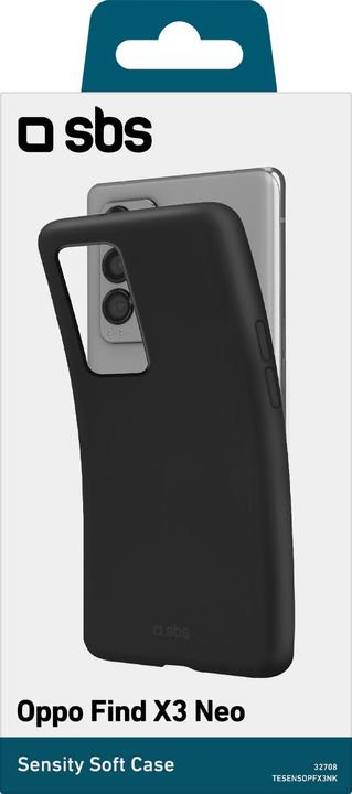Actual product image SBS Sensity Cover Oppo Find X3 Neo, black (Oppo Find X3 Neo)