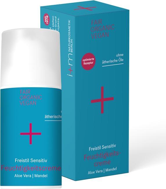 Actual product image i+m Naturkosmetik Freistil Sensitiv Feuchtigkeitscreme (30 ml, Day cream)