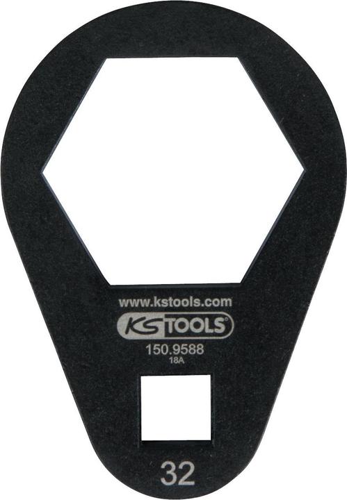 Produktbild KS Tools 3/8" Einsteck-Ringschlüssel extra flach (32 mm)