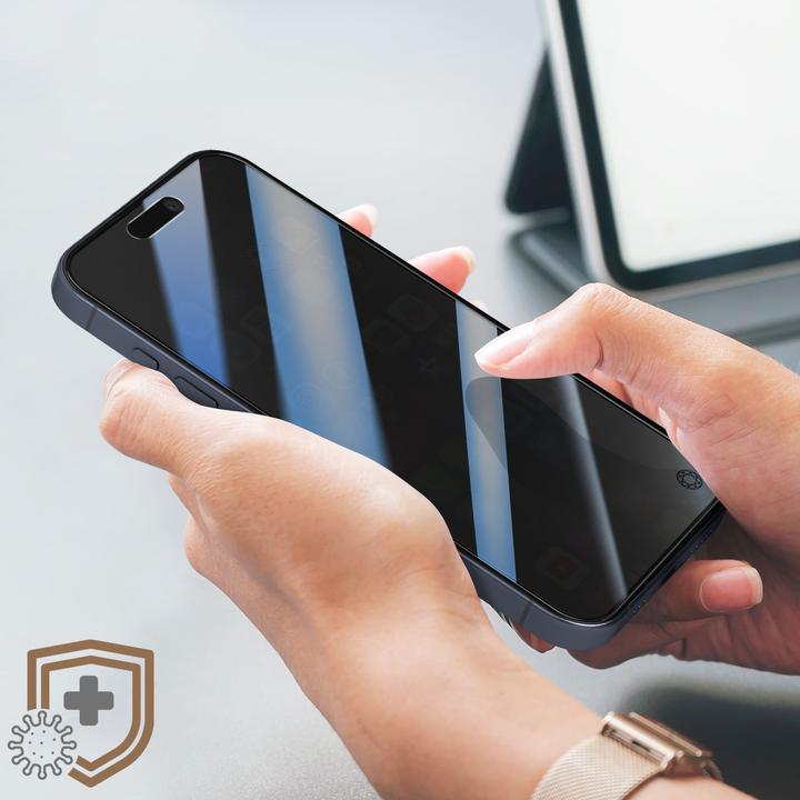 Actual product image Bigben Connected Organic film 2.5D Spy (1 Piece, Apple iPhone 15 Pro)