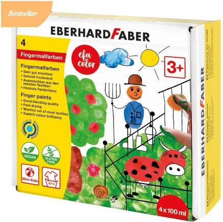 Actual product image EberhardFaber Finger paint 100 ml, set of 4 (Multicoloured, 400 ml)