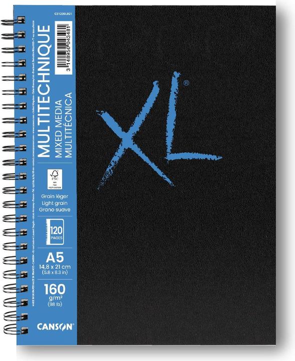 Image du produit Canson XL Mixed Media Book A5 (A5, Couverture rigide)