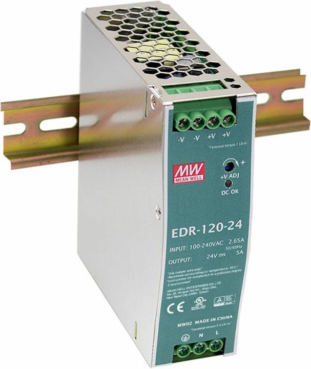 Produktbild LevelOne ind. Netzteil POW-4841 48VDC DIN-Schiene PoE
