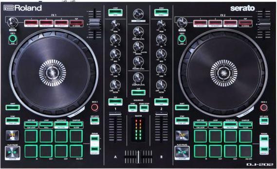 Produktbild Roland DJ-202 USB-DJ-Controller Mixer mit Tasche