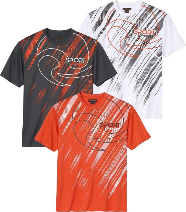 Actual product image Atlas For Men Mens Graphic Print T-Shirt (Pack of 3) (XL)