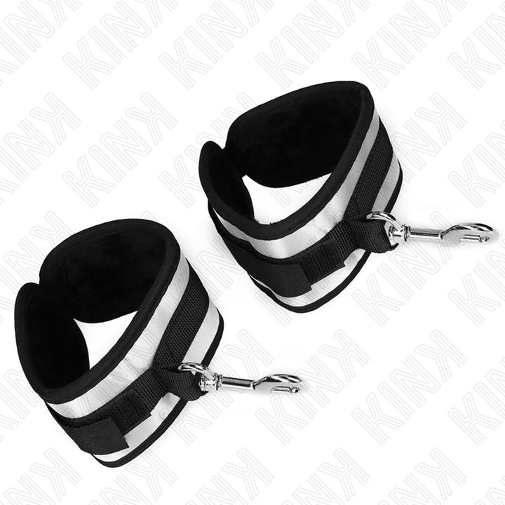 Actual product image Pipedream Kink - Neoprene Wrist Cuffs Grey 23 X 5 cm