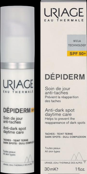 Actual product image Uriage Dépiderm Anti-Spot Day Care SPF50+ Fl 30 ml (Suntan cream, SPF 50, 30 ml, 66 g)