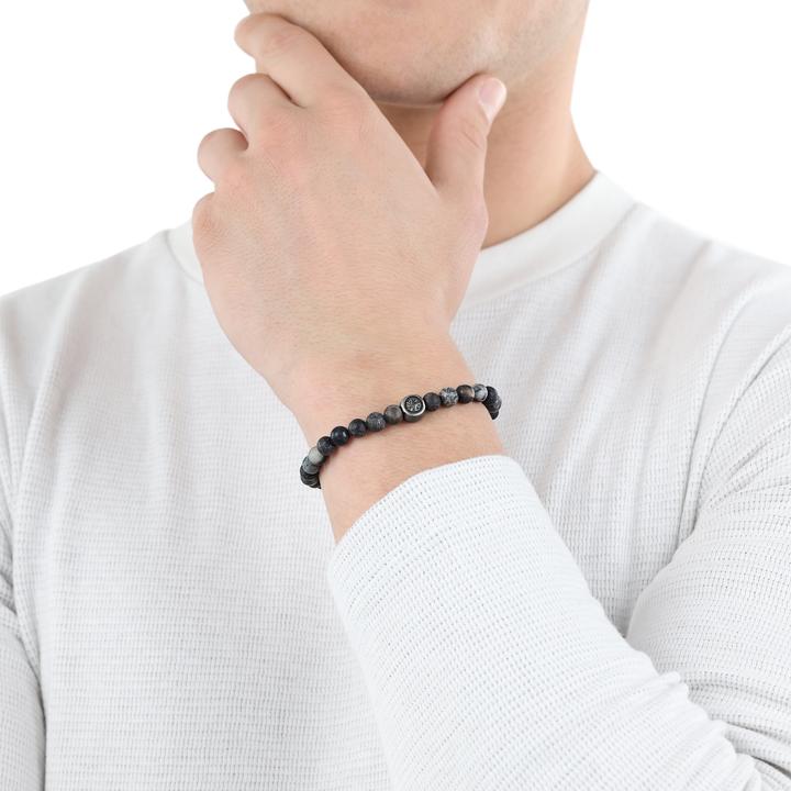 Produktbild S.Oliver Armschmuck für Herren, Edelstahl |Kompass (20 cm, Edelstahl)