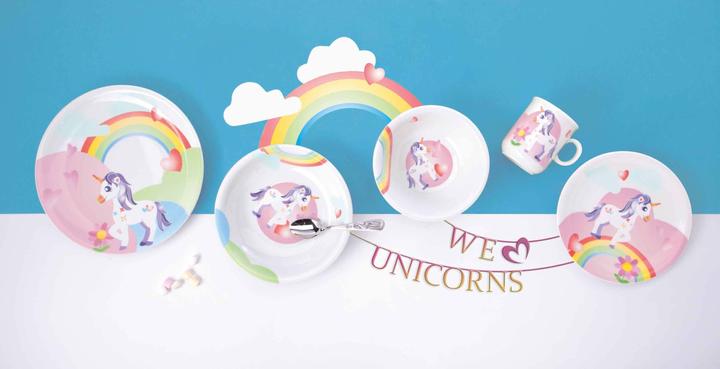 Actual product image Seltmann Compact Mein kleines Einhorn Kindergeschirr Set