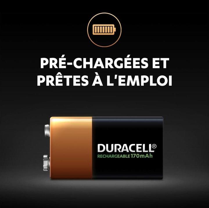 Actual product image Duracell Recharge Ultra (1 pcs., 9V Block, 170 mAh)