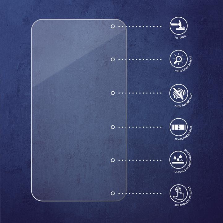 Actual product image Savvies 9H armoured glass screen protector Clear transparent glass (3 Piece, Apple iPhone 16)
