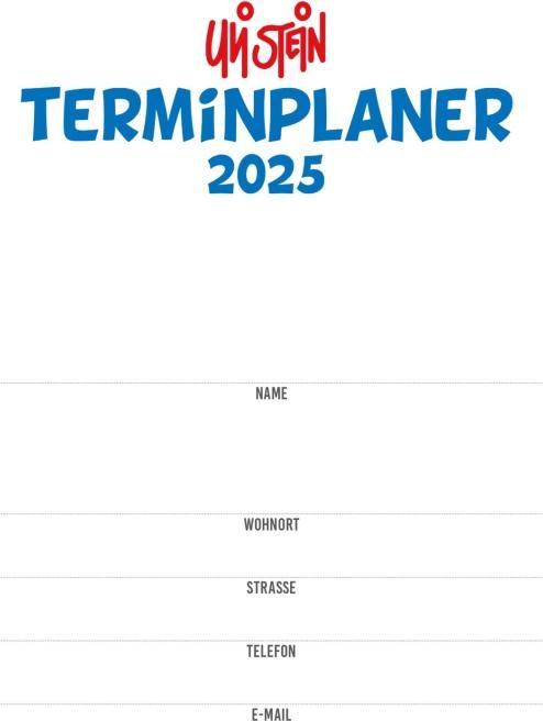 Nährwerte und Zutaten Uli Stein Terminplaner 2025: Taschenkalender (Deutsch)