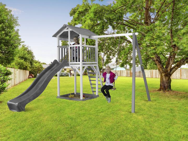 Image du produit Axi Beach Tower Tour de jeux avec balançoire simple - Toboggan gris
