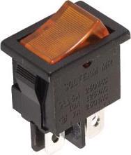 Produktbild Velleman Power Rocker Switch 3A-250V Dpst On-Off With Amber Neon Light
