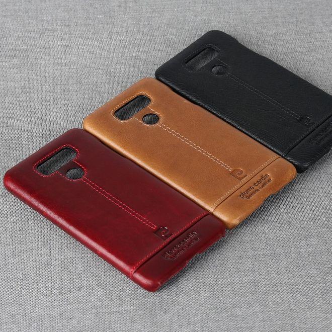 Actual product image Pierre Cardin Plastic cover with genuine leather cover (G6)