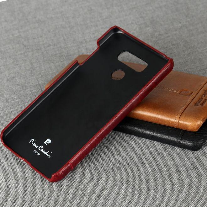 Actual product image Pierre Cardin Plastic cover with genuine leather cover (G6)