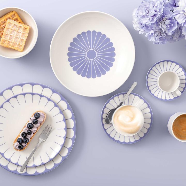 Actual product image Villeroy & Boch Fleur Couleur Kaffeetassen mit Untertassen (160 ml, 6 x)