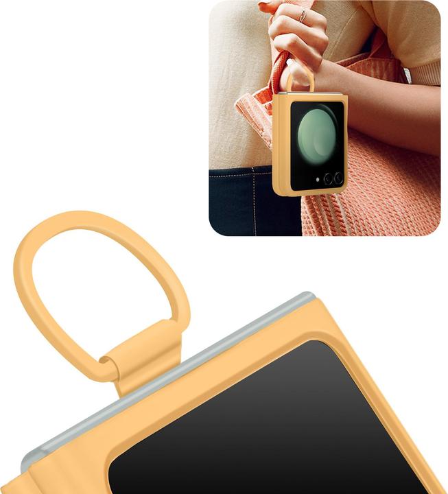 Actual product image Samsung Silicone Case with Ring (Samsung Galaxy Z Flip5)