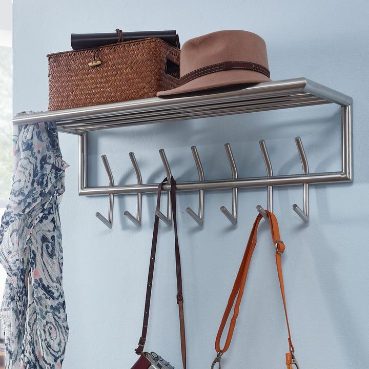 Produktbild Wohnling Wandgarderobe Metall Silber