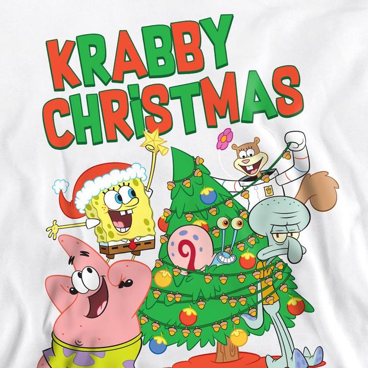 Immagine prodotto Spongebob Squarepants Decorating Felpa Albero di Natale Adulto Unisex (L)