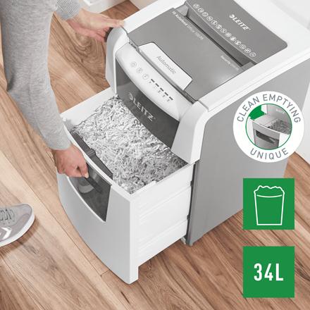 Immagine prodotto Leitz Shredder IQ Autofeed Small Office 100 micro taglio 2 x 15 mm 34 l Numero di fogli (max.): Sich (Microtaglio)