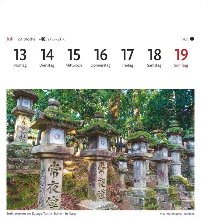 Image du produit Harenberg Japan Sehnsuchtskalender 2026 - Wochenkalender mit 53 Postkarten (Couverture rigide, Allemand)
