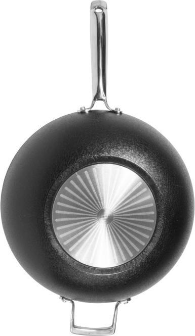 Immagine prodotto Moneta Padella Wok Sauté Armonia, rivestimento antiaderente e antigraffio, adatta a tutti i piani di (32 cm, Wok, Alluminio)