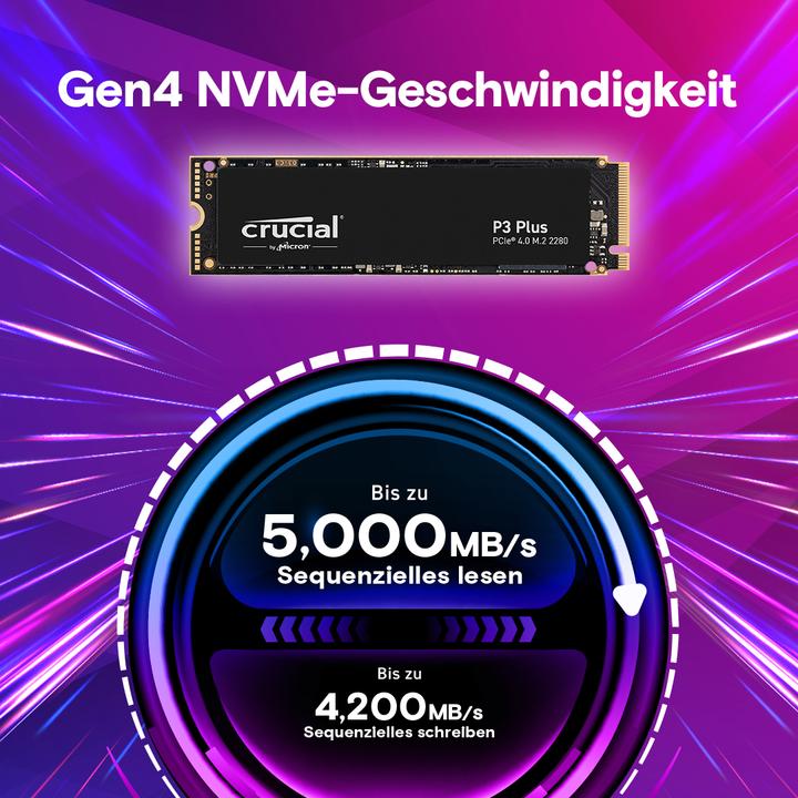 Actual product image Crucial P3 Plus (1000 GB, M.2 2280)