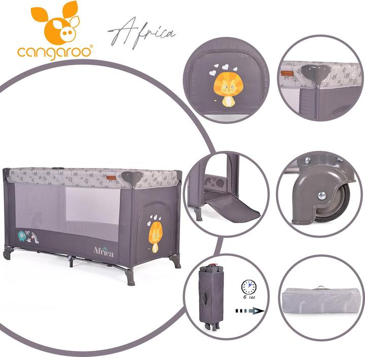 Actual product image Cangaroo Travel cot Africa