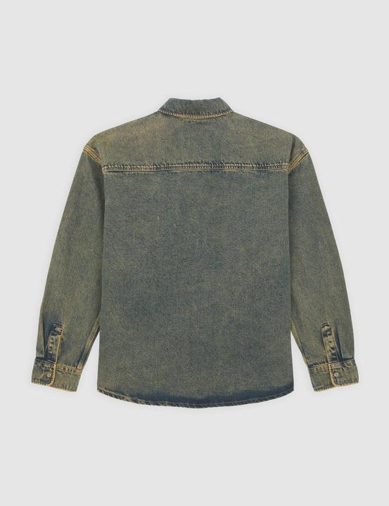 Actual product image Dickies Houston Ls Shirt Yellow Fade Ind (M)