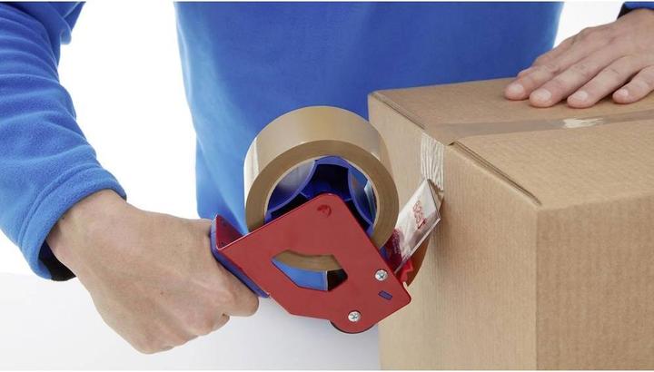 Actual product image tesa tesapack ULTRA STRONG Parcel Tape - PVC packing tape for tight packing and secure bundling (50 mm)