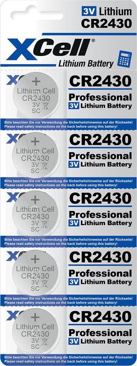 Produktbild Hückmann Knopfzelle Lithium 3V (5 Stk., CR2430, 290 mAh)
