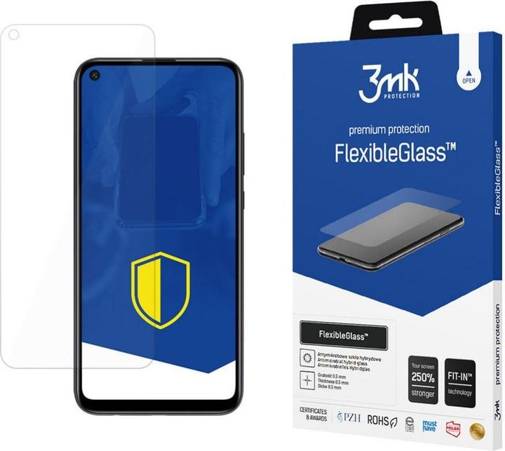 Produktbild 3MK FlexibleGlass Bildschirmschutz, Display Folie (1 Stück, Huawei P40 Lite E)