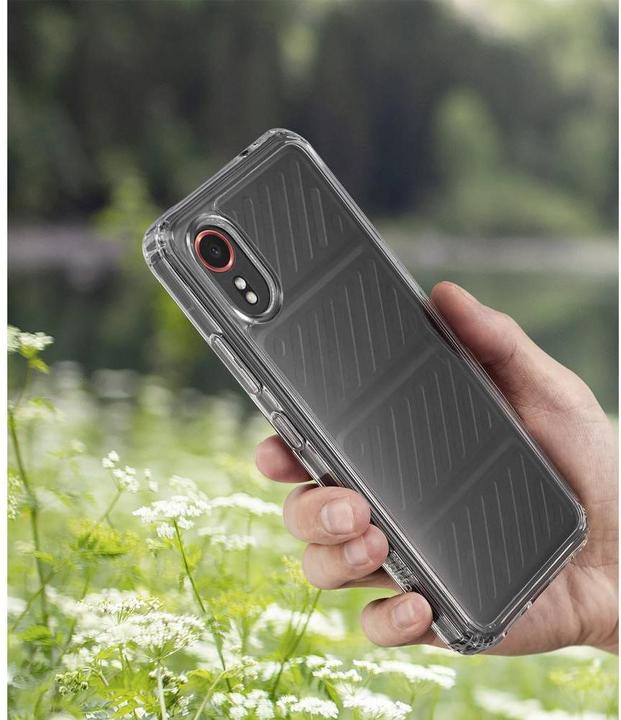 Actual product image Renkforce RF-6177938 Back cover Samsung Xcover 7 Transparent Inductive charging (Samsung Galaxy Xcover 7)
