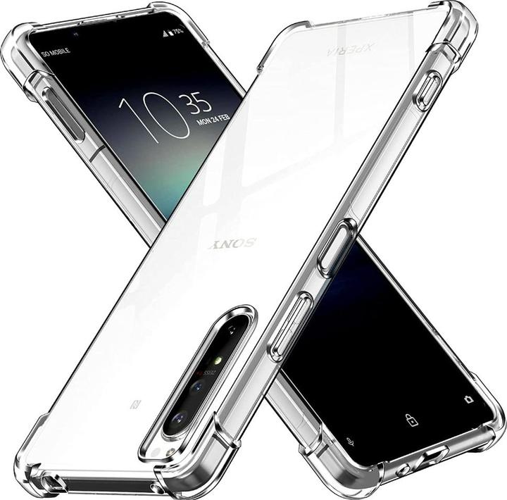 Produktbild Screenguard Sony Xperia 1 II Hülle Crystal Soft Airbag Bumper (Sony Xperia 1 II)