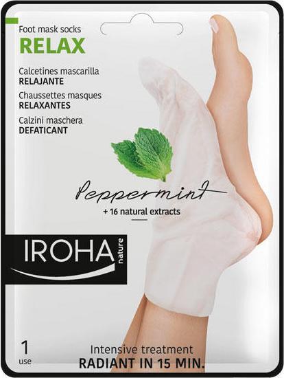 Iroha Nature Nature - Foot Mask Socks Relax Peppermint (Fussmaske, 9 ml)