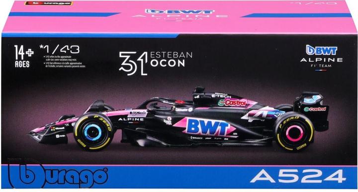 Actual product image Bburago Alpine F1 A524 1/43 Ocon 2024