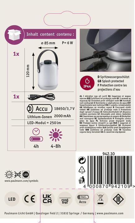 Produktbild Paulmann Clutch (172 lm, IP44)