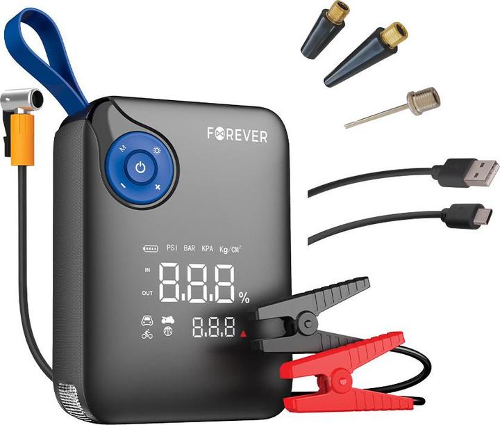 Image du produit Forever Jumper 4in1 JS-400 7200mAh noir-bleu (600 A, 7200 mAh)