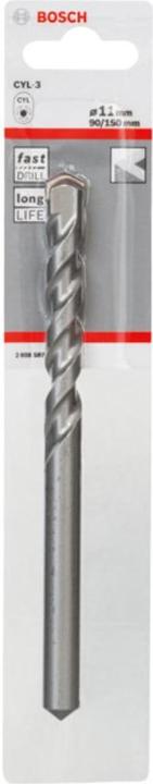 Produktbild Bosch Professional Zubehör Betonbohrer CYL-3, 11 x 90 x 150 mm, d 10 mm, 1er-Pack (11 mm)