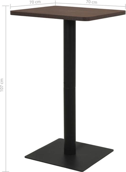 Immagine prodotto VidaXL Bartisch (70 x 70 x 107 cm)