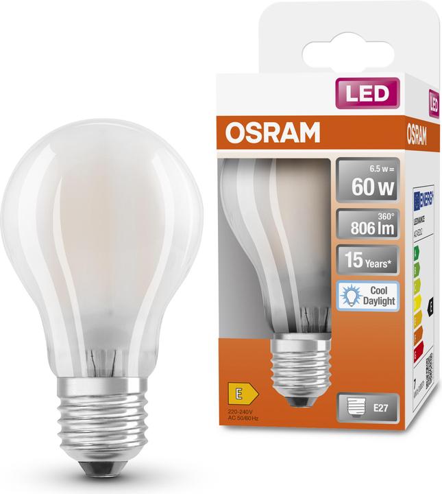 Produktbild Osram E27 Birne (E27, 6.50 W, 806 lm, 6 x, E)