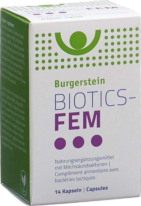 Produktbild Burgerstein Biotics Fem (14 Stück, Kapseln, 24 g)