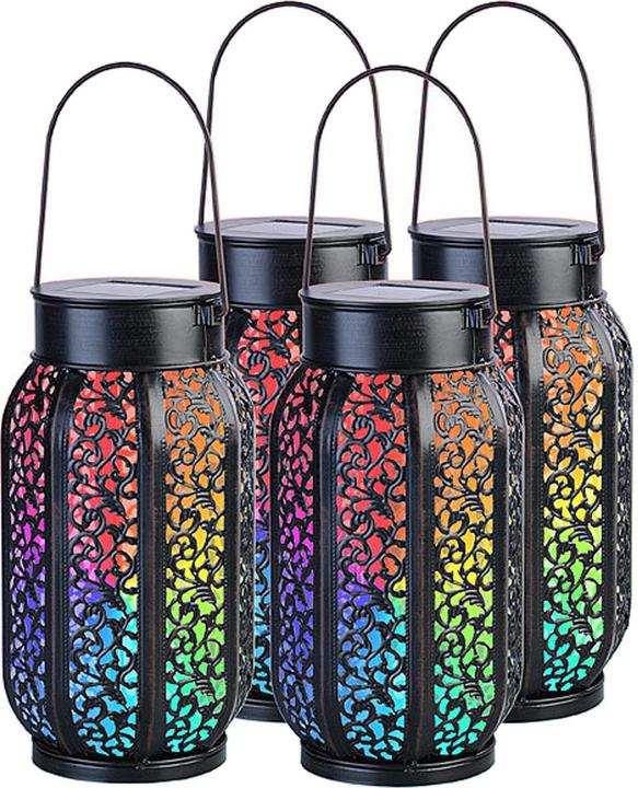 Produktbild Lunartec 4er-Set Smarte Solar-Laterne (4 x)